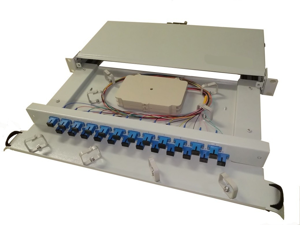 Slide Withdrawble 24 Cores SCUPC 1U Odf Optical Distribution Frame