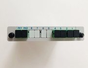 2x4 Plug-in Type  SC APC  Fiber Optic PLC Splitter